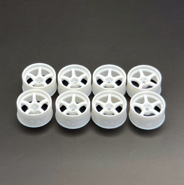 DDL-WR001W-W DDLABO 5Spoke wheel white (Wide Set) / DDLABO 5本スポークホイール白（ワイドセット） - Image 2