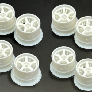 DDL-WR001W-W DDLABO 5Spoke wheel white (Wide Set) / DDLABO 5本スポークホイール白（ワイドセット）