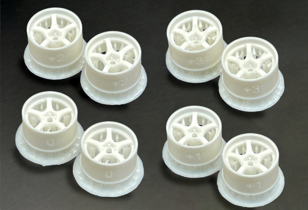 DDL-WR001W-W DDLABO 5Spoke wheel white (Wide Set) / DDLABO 5本スポークホイール白（ワイドセット）