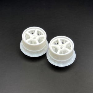 DDL-WR001W-N1 DDLABO 5Spoke wheel white - Narrow 1mm (2pcs) / DDLABO 5本スポークホイール白　ナロー1ｍｍ (2pcs)