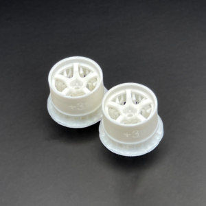 DDL-WR001W-W3 DDLABO 5Spoke wheel white - Wide 3mm (2pcs) / DDLABO 5本スポークホイール白　ワイド3ｍｍ (2pcs)