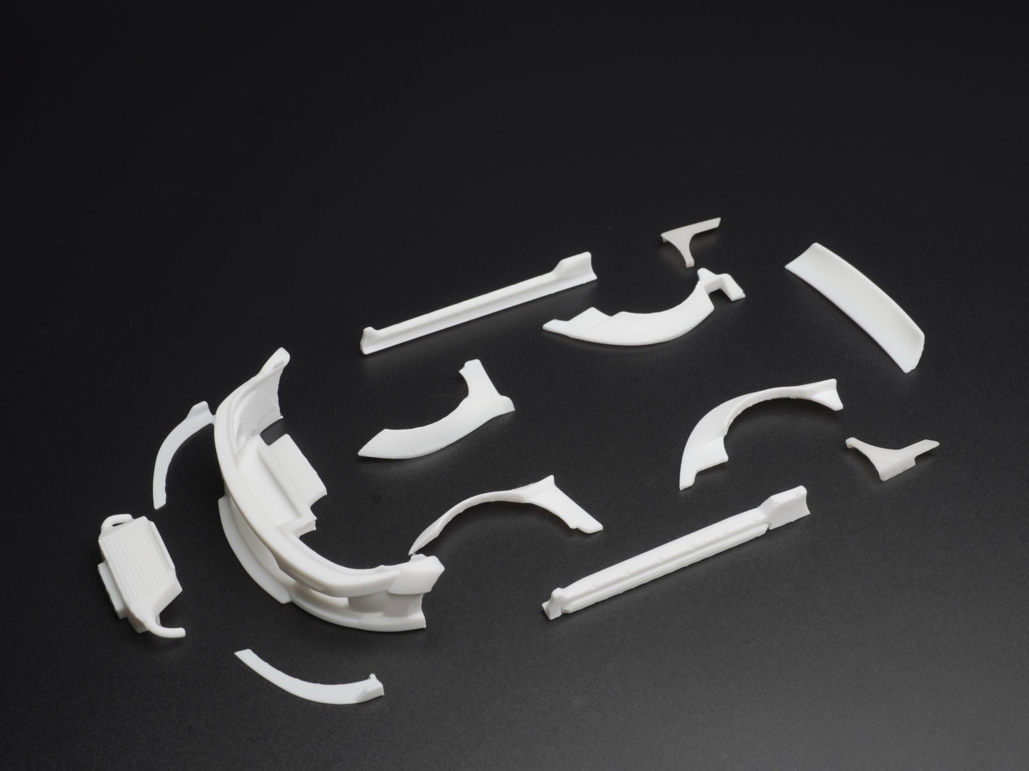 DDL-AR002 Widebody kit V1 for MZN229 MINI-Z S15 Silvia / ワイドボディキットV1 ...
