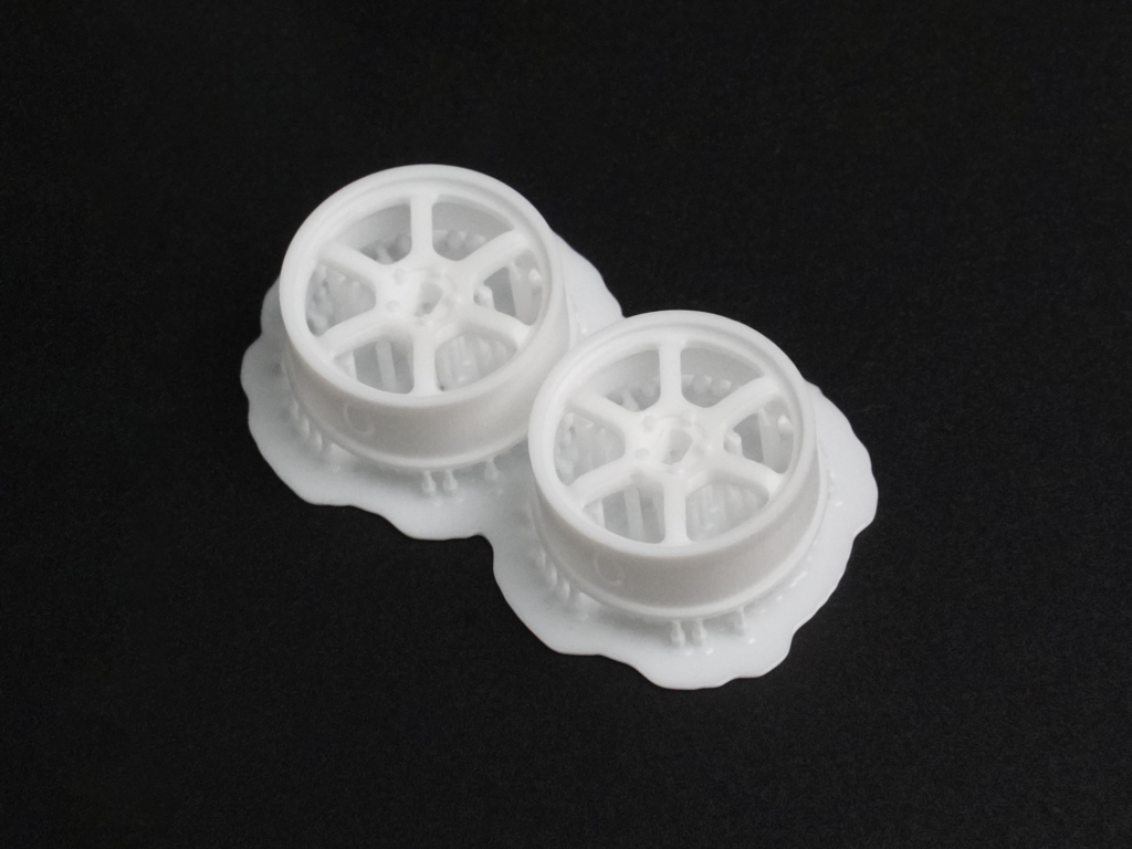 DDL-WR002W-N0 DDLABO 6Spoke wheel white - Narrow 0mm (2pcs) / DDLABO 6本スポークホイール白 ナロー0mm (2pcs)