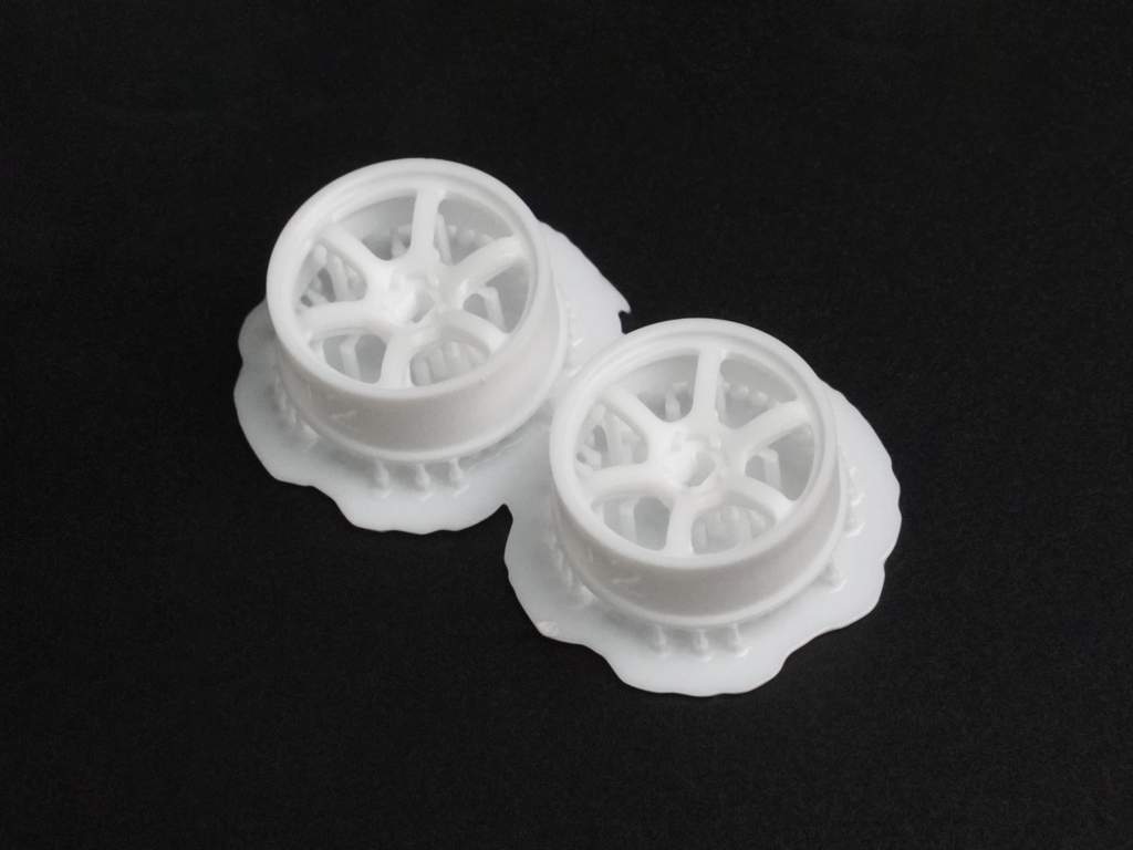 DDL-WR002W-N2 DDLABO 6Spoke wheel white - Narrow 2mm (2pcs) / DDLABO 6本スポークホイール白 ナロー2mm (2pcs)