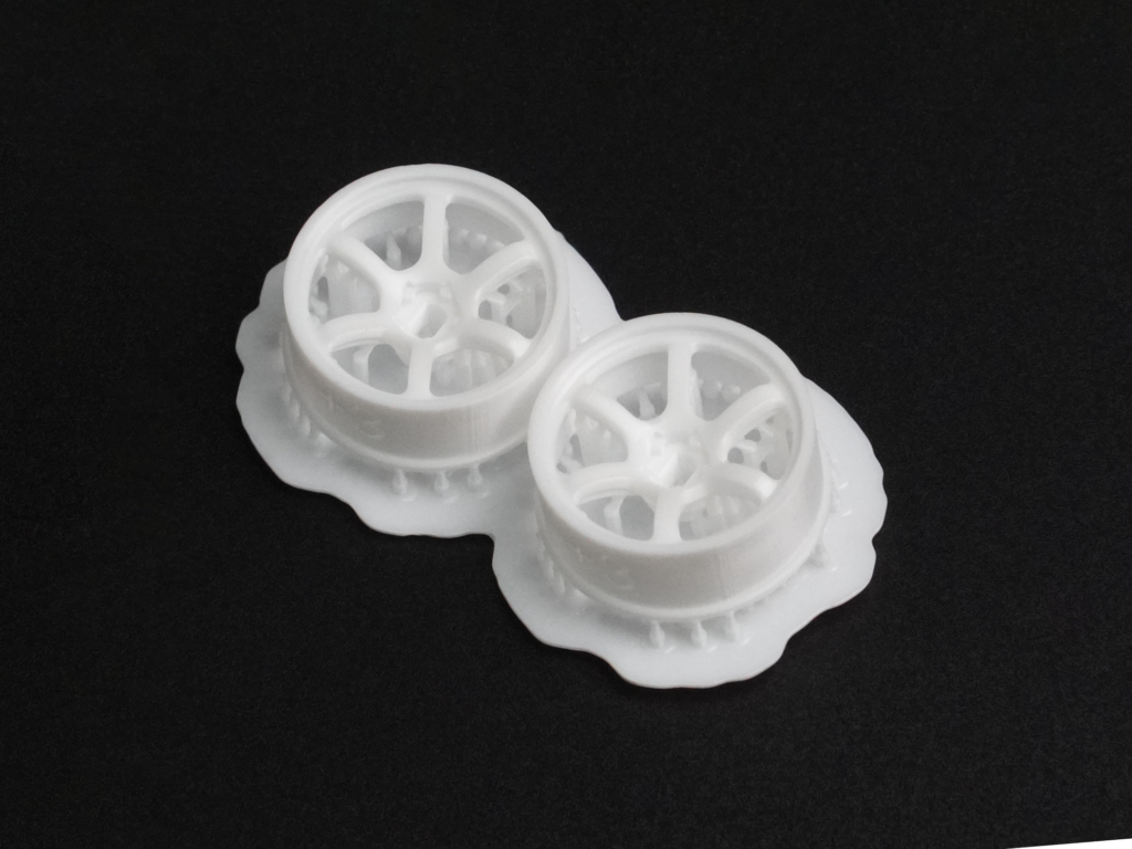 DDL-WR002W-N3 DDLABO 6Spoke wheel white - Narrow 3mm (2pcs) / DDLABO 6本スポークホイール白 ナロー3mm (2pcs)