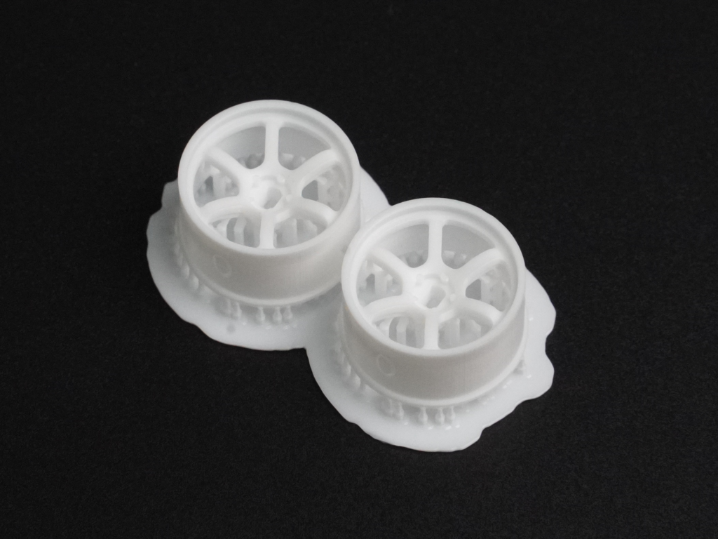 DDL-WR002W-W0 DDLABO 6Spoke wheel white - Wide 0mm (2pcs) / DDLABO 6本スポークホイール白 ワイド0mm (2pcs)