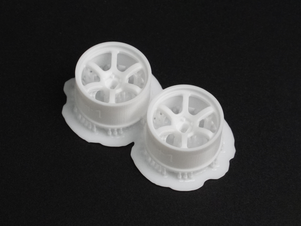 DDL-WR002W-W1 DDLABO 6Spoke wheel white - Wide 1mm (2pcs) / DDLABO 6本スポークホイール白 ワイド1mm (2pcs)