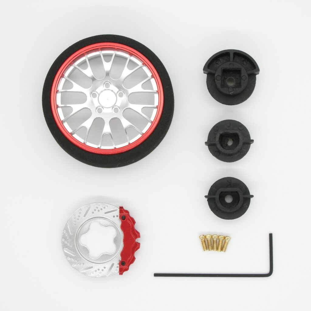 ESGRC-AC001S/R Steering Wheel Silver-Red / ステアリングホイール シルバー・レッド
