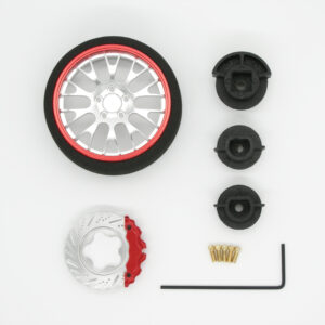 ESGRC-AC001S/R Steering Wheel Silver-Red / ステアリングホイール シルバー・レッド