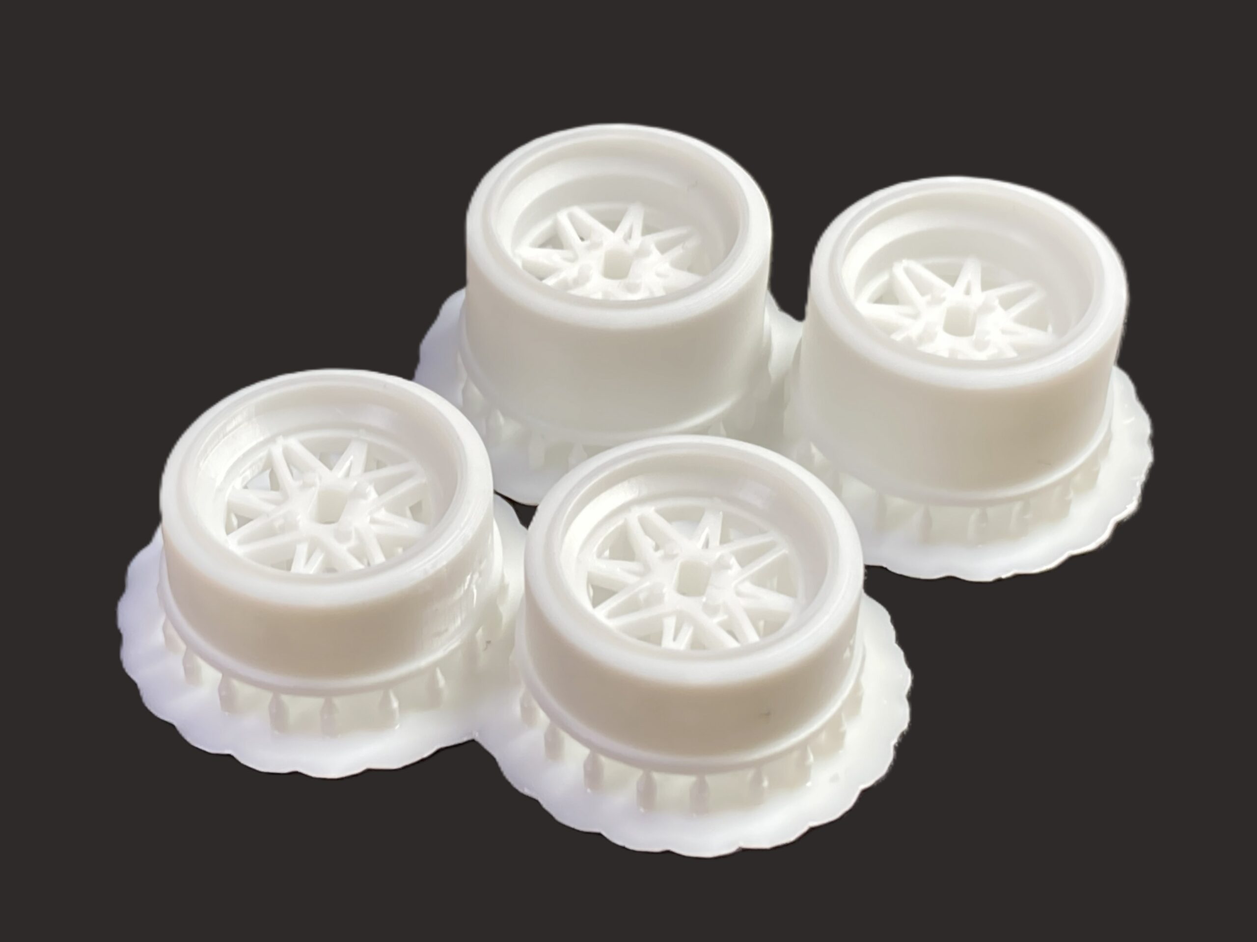 DDL-WR004W DDLABO 8Spoke wheel white - Small Diameter Rim  (Narrow / Wide set)     / DDLABO 8本スポークホイール白 小径リム  (ナロー / ワイドセット)