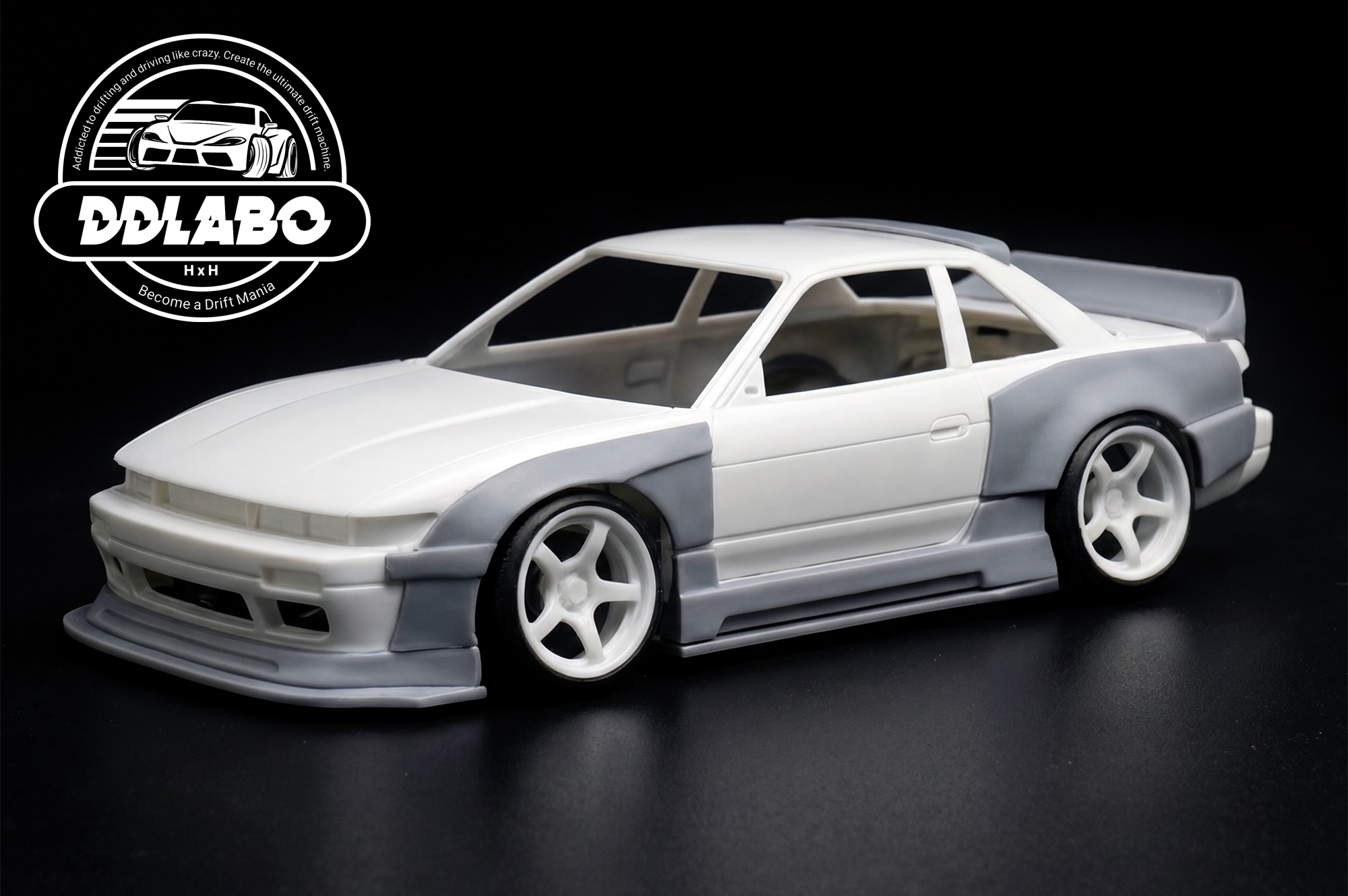 DDL-AR004 DDLABO Widebody kit V1 for MZN178 MINI-Z S13 Silvia / DDLABO ワイドボディキットV1 MZN178 MINI-Z S13シルビア用 - Image 5