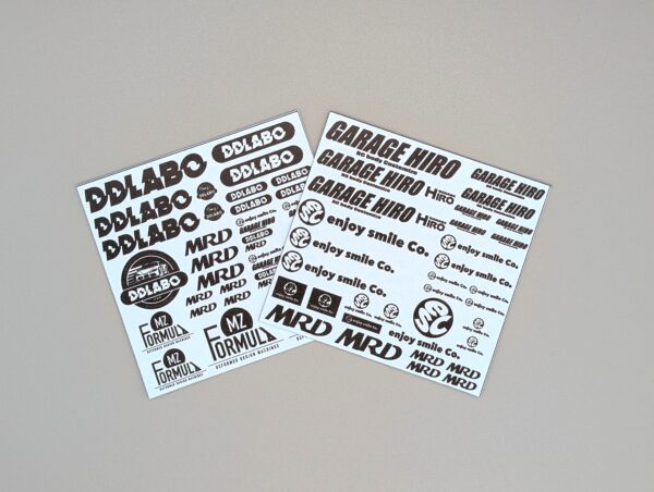 【Exclusive to MRD Online Community Members / MRDオンラインコミュニティメンバー限定】ESGRC-DE001BK Collaboration Water-Slide Decal – Black / 水転写コラボレーションデカール (ブラック)