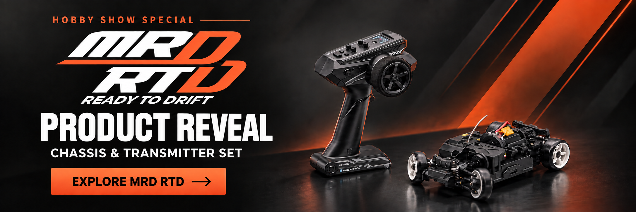 MRD RTD Product reveal. Chassis and transmitter set. Explore MRD RTD.