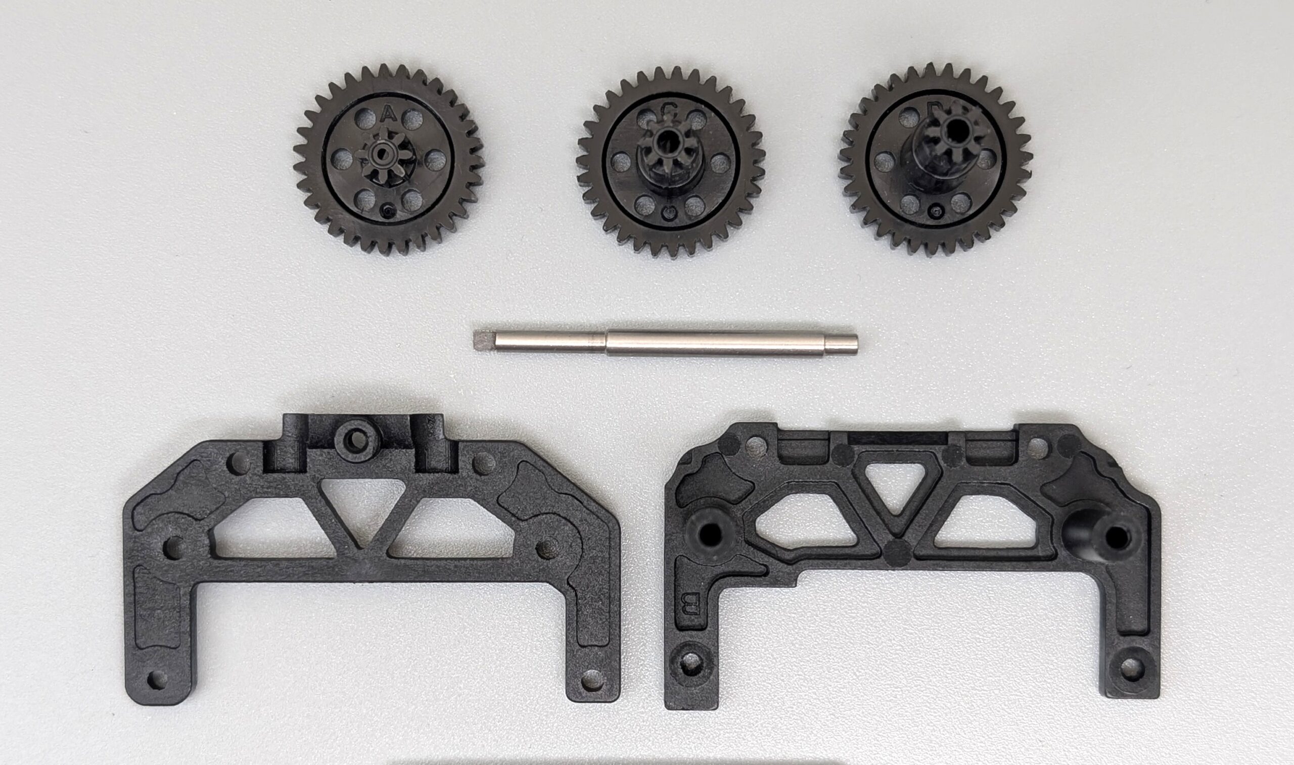付属のホイールベース変更用部品